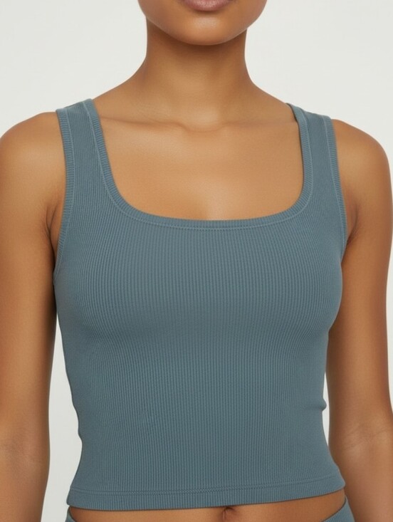 SKIMS Tops - Skims Cotton Rib stretch Cotton tank top Shirt Kyanite 3X NWT